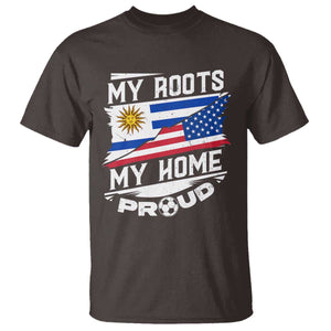 Uruguayan American T Shirt My Roots My Home Proud TS09 Dark Chocolate Print Your Wear