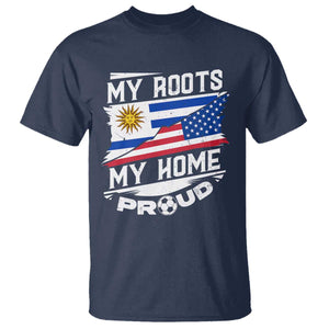 Uruguayan American T Shirt My Roots My Home Proud TS09 Navy Print Your Wear