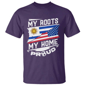 Uruguayan American T Shirt My Roots My Home Proud TS09 Purple Print Your Wear