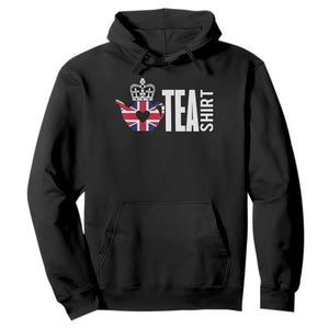Funny English Tea UK Flag Hoodie TS09 Black Print Your Wear