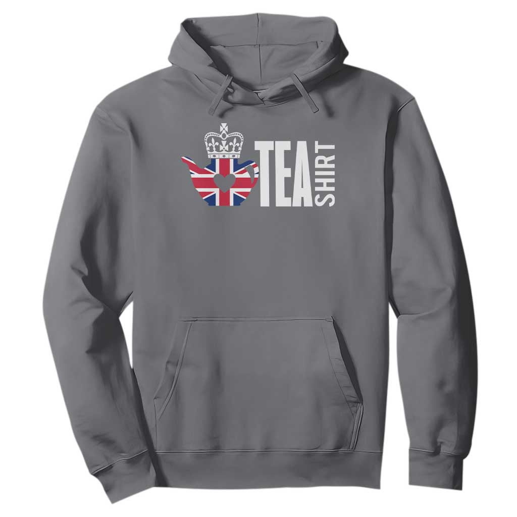 Funny English Tea UK Flag Hoodie TS09 Charcoal Print Your Wear