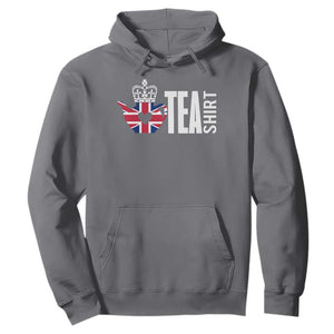 Funny English Tea UK Flag Hoodie TS09 Charcoal Print Your Wear