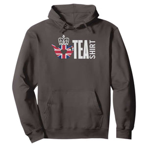 Funny English Tea UK Flag Hoodie TS09 Dark Chocolate Print Your Wear