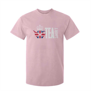 Funny English Tea UK Flag T Shirt For Kid TS09 Light Pink Print Your Wear