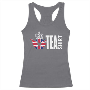 Funny English Tea UK Flag Racerback Tank Top TS09 Charcoal Print Your Wear