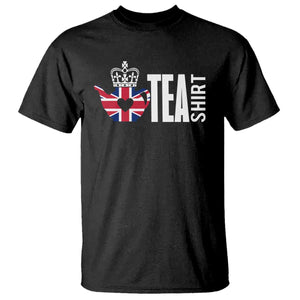 Funny English Tea UK Flag T Shirt TS09 Black Print Your Wear