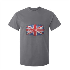 Funny Knackered The UK Flag British T Shirt For Kid TS09 Charcoal Print Your Wear