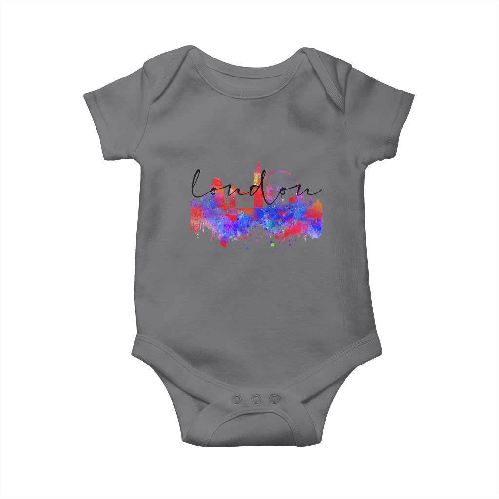 Traveling London Trip Baby Onesie TS09 Charcoal Print Your Wear