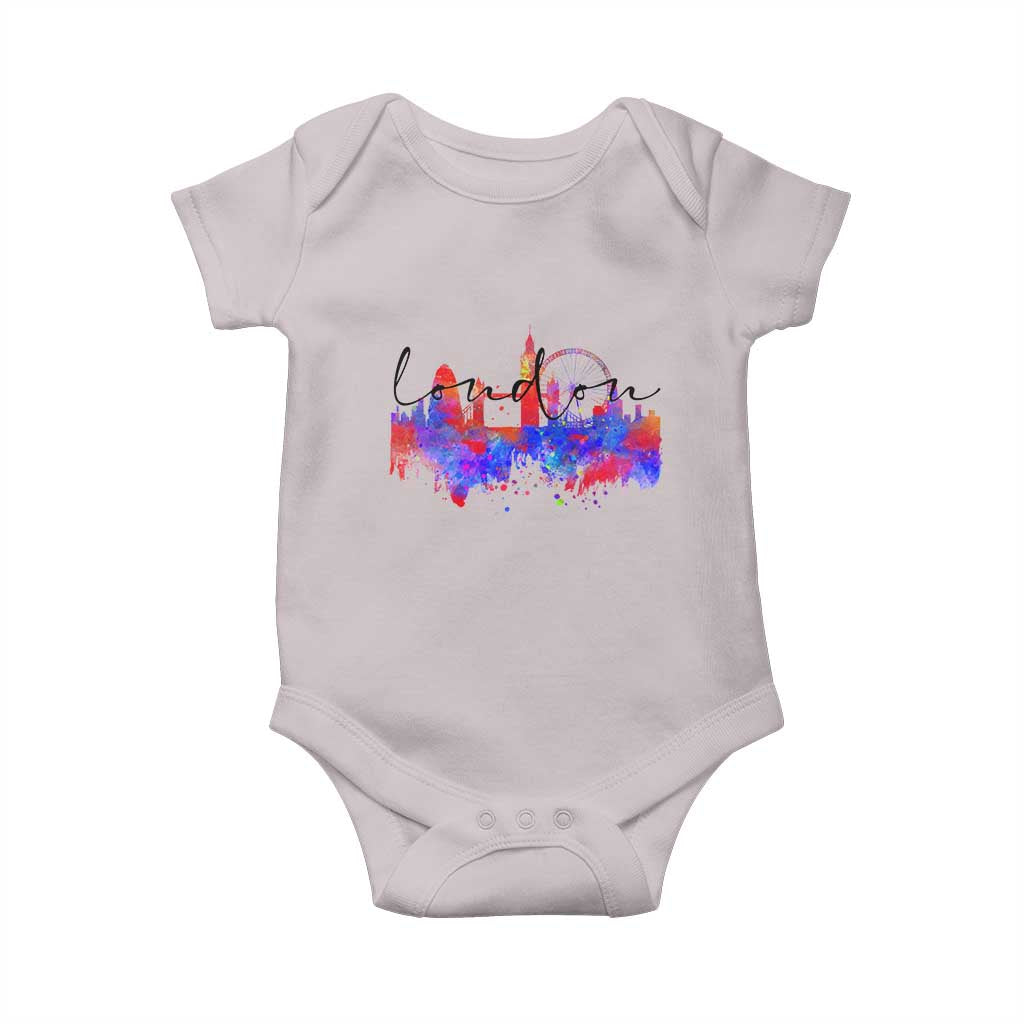 Traveling London Trip Baby Onesie TS09 Ice Gray Print Your Wear