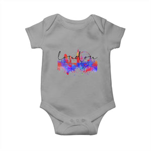 Traveling London Trip Baby Onesie TS09 Sport Gray Print Your Wear