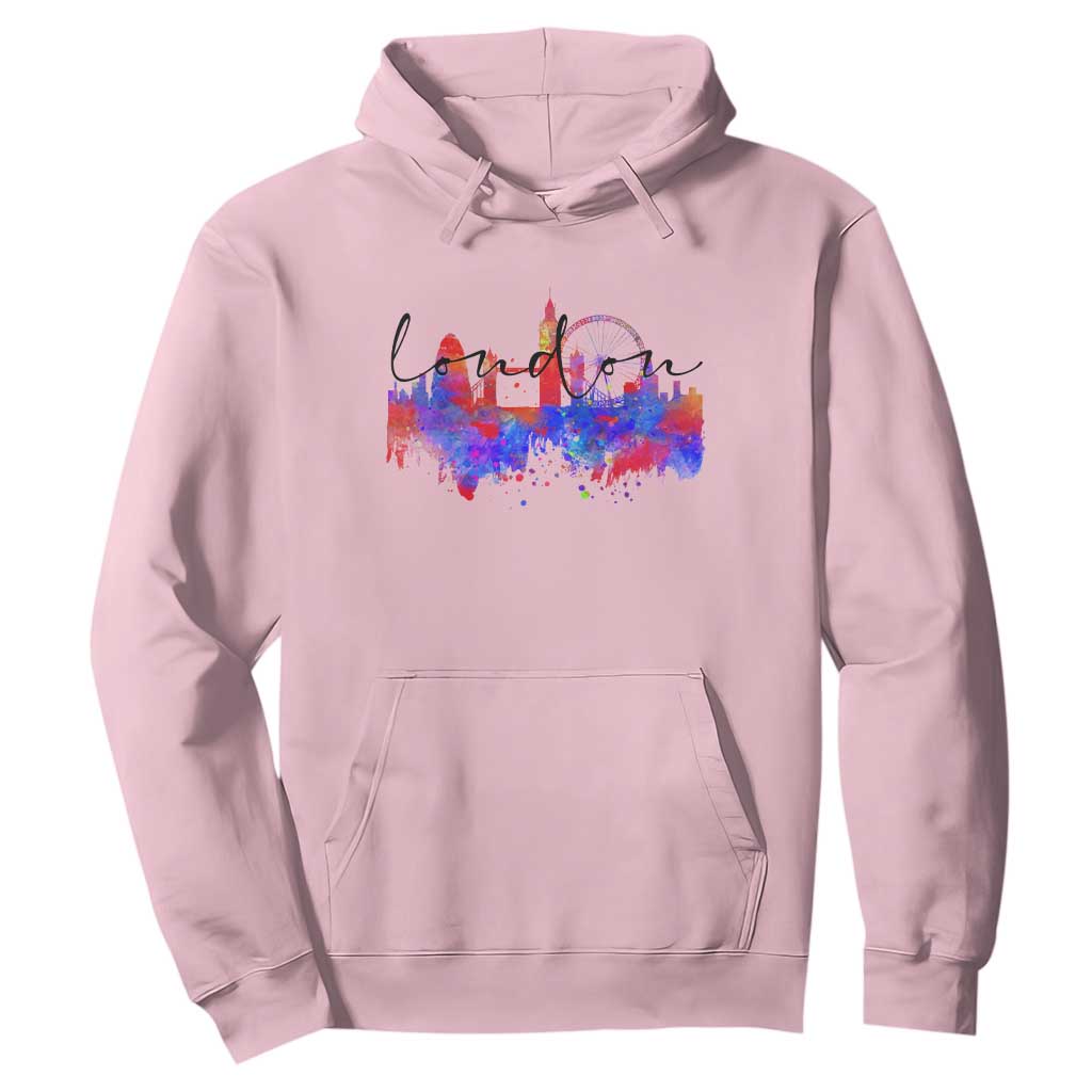 Traveling London Trip Hoodie TS09 Light Pink Print Your Wear