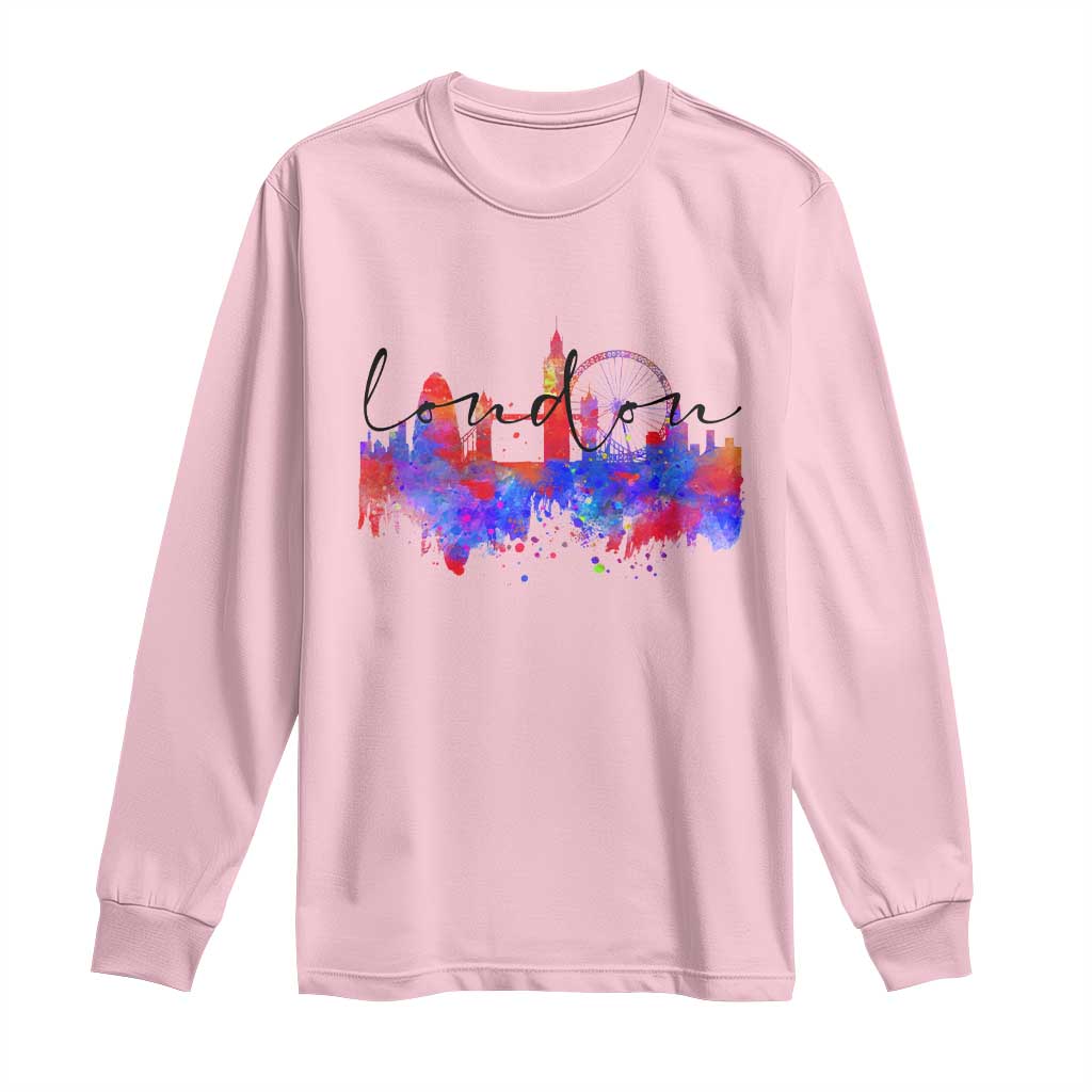Traveling London Trip Long Sleeve Shirt TS09 Light Pink Print Your Wear