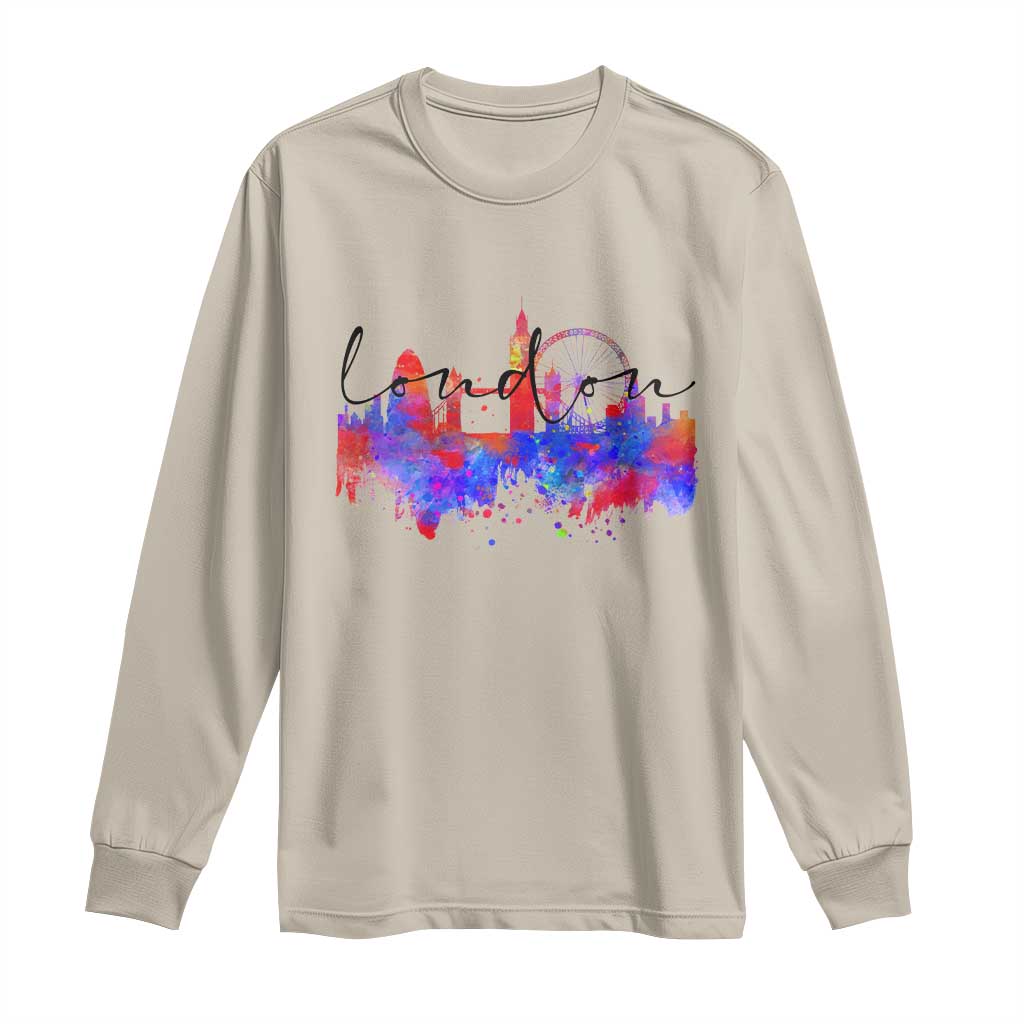 Traveling London Trip Long Sleeve Shirt TS09 Sand Print Your Wear
