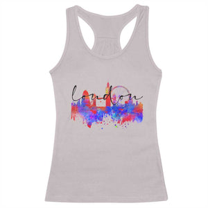 Traveling London Trip Racerback Tank Top TS09 Ice Gray Print Your Wear