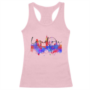 Traveling London Trip Racerback Tank Top TS09 Light Pink Print Your Wear