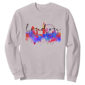 Traveling London Trip Sweatshirt TS09 Ice Gray Print Your Wear