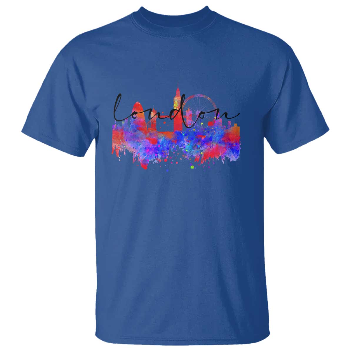 Traveling London Trip T Shirt TS09 Royal Blue Print Your Wear
