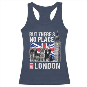 Traveling London Trip Racerback Tank Top But There's No Place Like London TS09 Navy Print Your Wear
