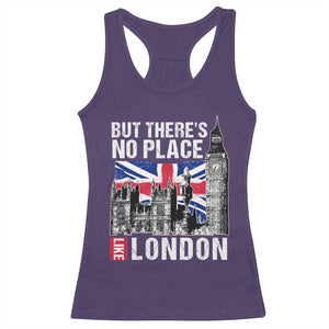 Traveling London Trip Racerback Tank Top But There's No Place Like London TS09 Purple Print Your Wear