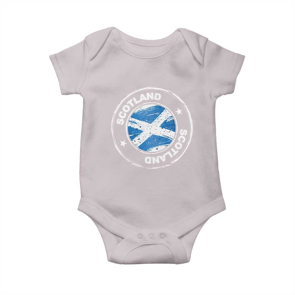 Scotland Flag Scottish Pride Baby Onesie TS09 Ice Gray Print Your Wear