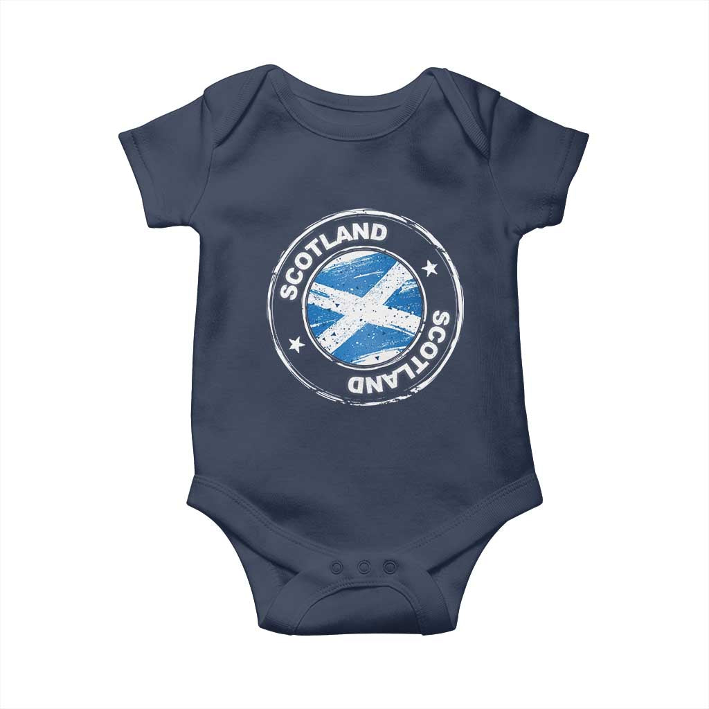 Scotland Flag Scottish Pride Baby Onesie TS09 Navy Print Your Wear