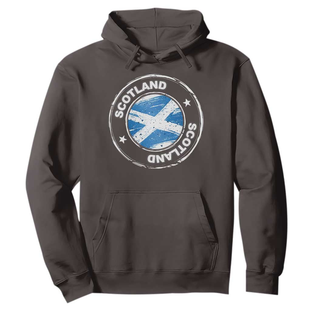 Scotland Flag Scottish Pride Hoodie TS09 Dark Chocolate Print Your Wear