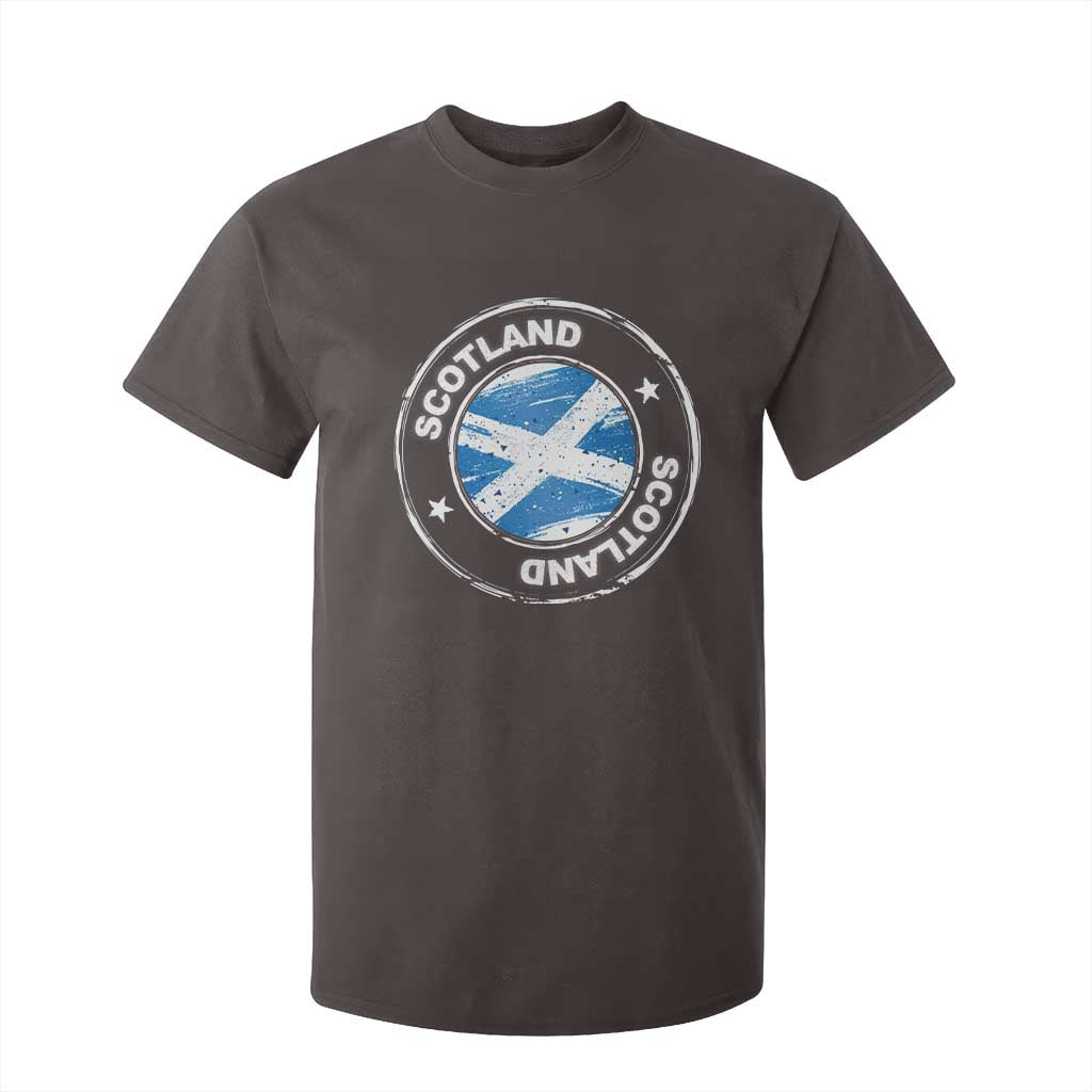Scotland Flag Scottish Pride T Shirt For Kid TS09 Dark Chocolate Print Your Wear