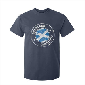 Scotland Flag Scottish Pride T Shirt For Kid TS09 Navy Print Your Wear