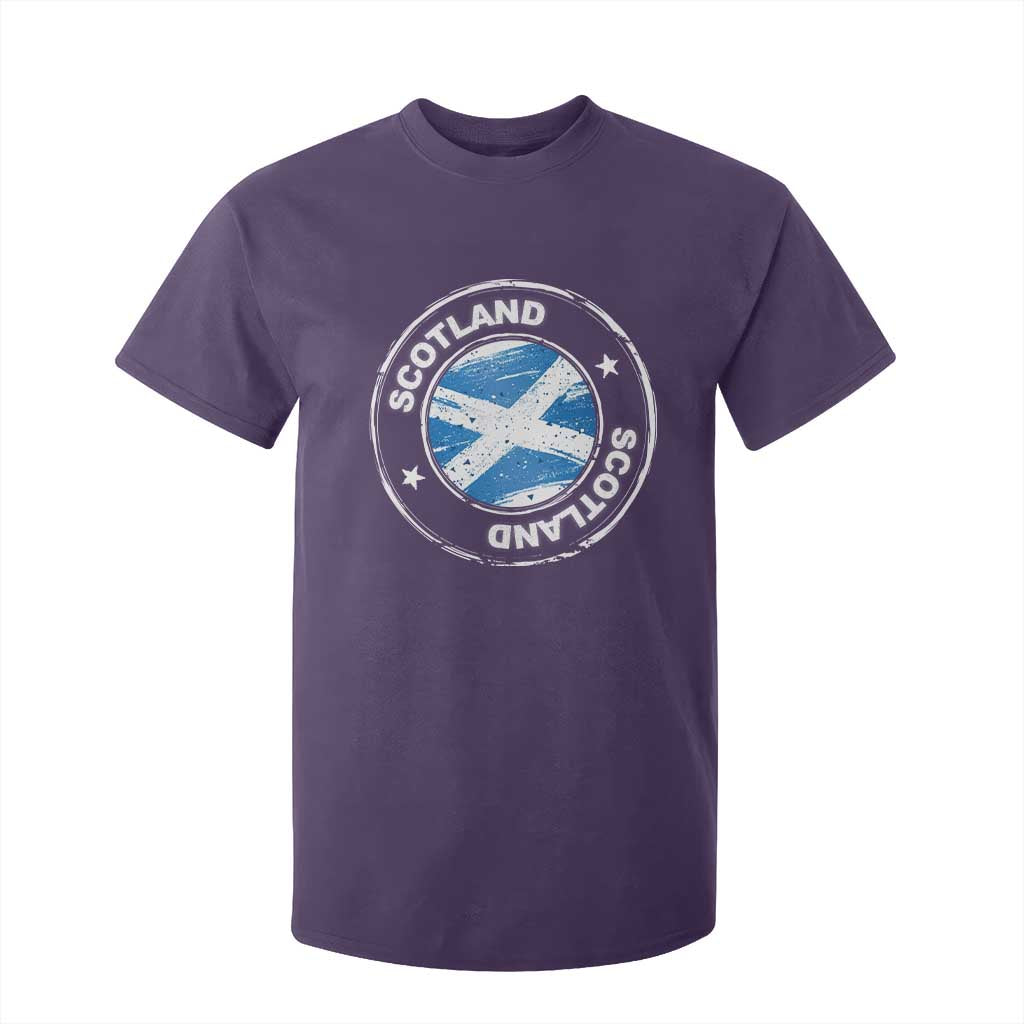 Scotland Flag Scottish Pride T Shirt For Kid TS09 Purple Print Your Wear