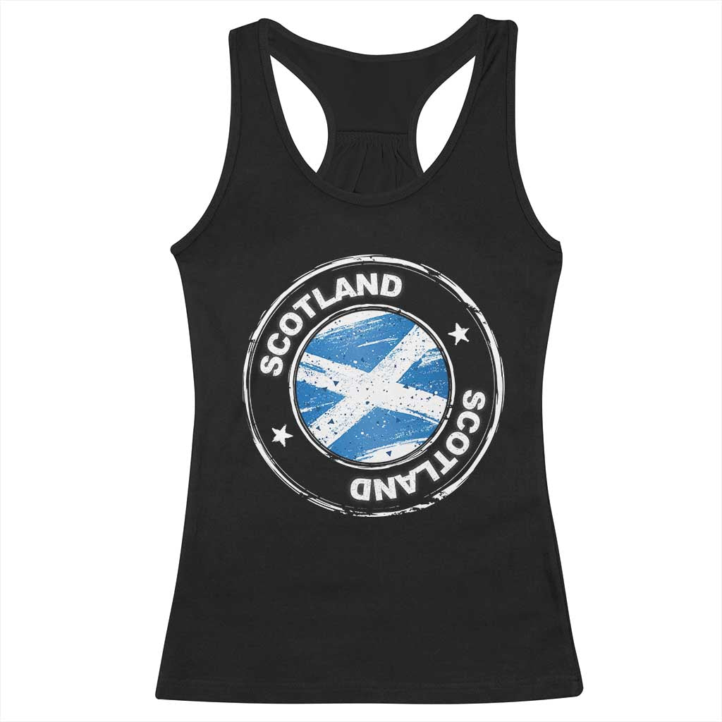 Scotland Flag Scottish Pride Racerback Tank Top TS09 Black Print Your Wear