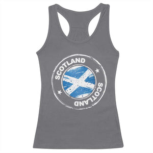 Scotland Flag Scottish Pride Racerback Tank Top TS09 Charcoal Print Your Wear