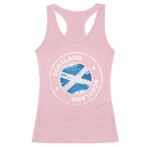 Scotland Flag Scottish Pride Racerback Tank Top TS09 Light Pink Print Your Wear
