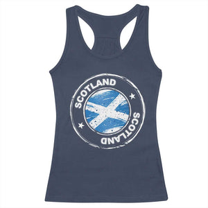 Scotland Flag Scottish Pride Racerback Tank Top TS09 Navy Print Your Wear