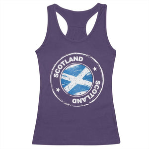 Scotland Flag Scottish Pride Racerback Tank Top TS09 Purple Print Your Wear