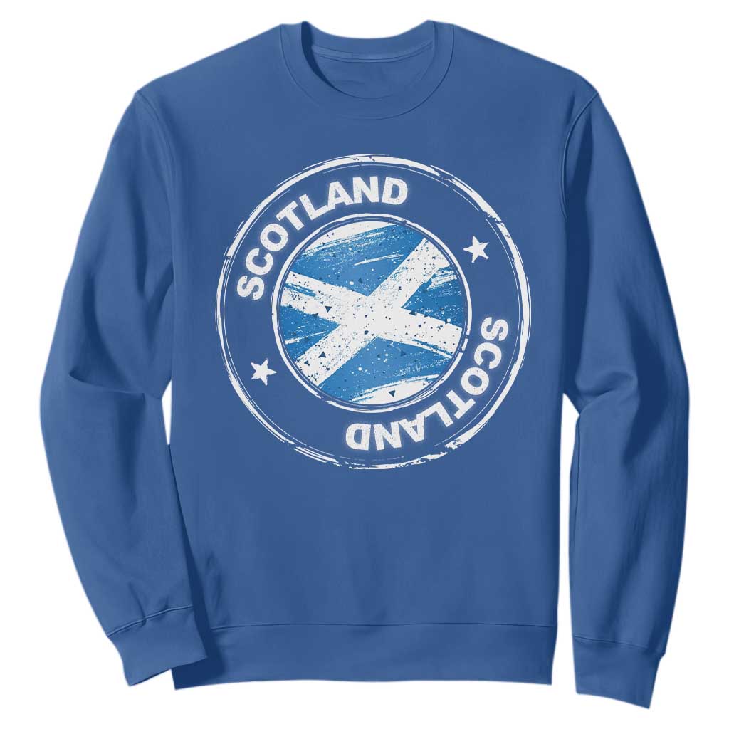 Scotland Flag Scottish Pride Sweatshirt TS09 Royal Blue Print Your Wear