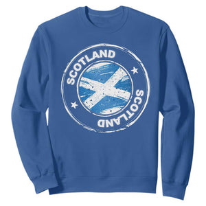 Scotland Flag Scottish Pride Sweatshirt TS09 Royal Blue Print Your Wear