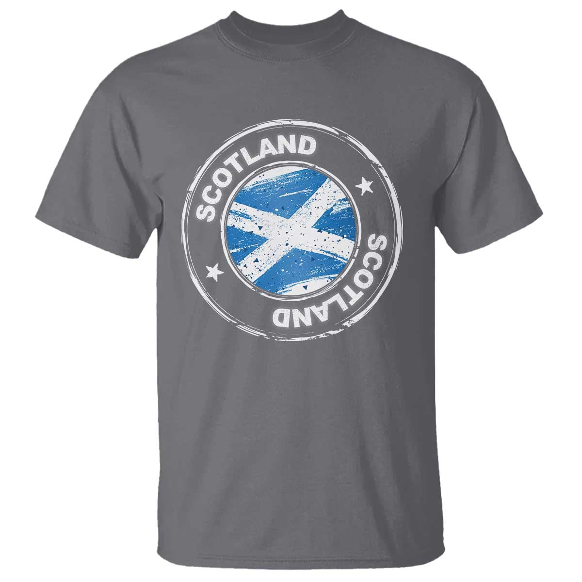 Scotland Flag Scottish Pride T Shirt TS09 Charcoal Print Your Wear