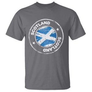 Scotland Flag Scottish Pride T Shirt TS09 Charcoal Print Your Wear
