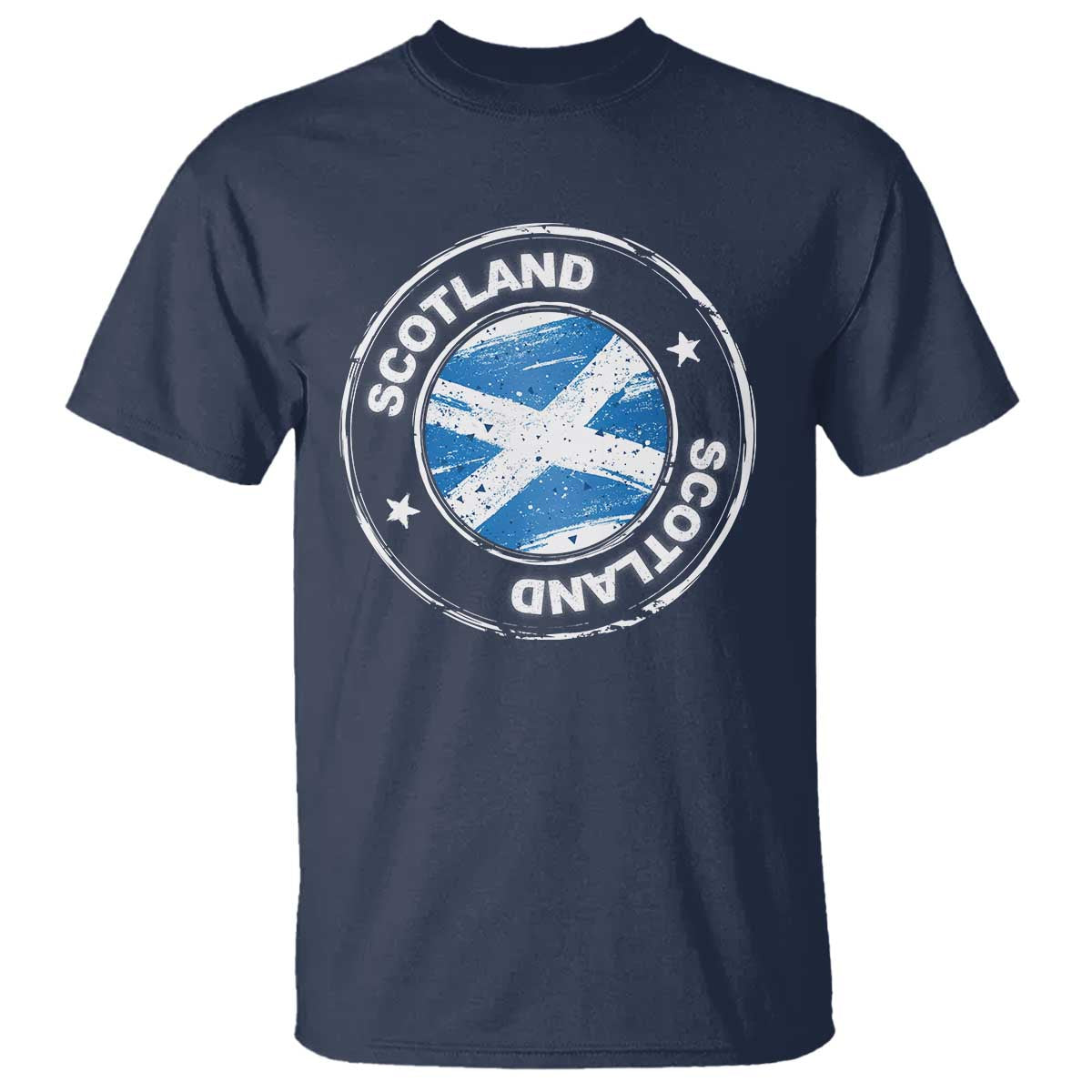 Scotland Flag Scottish Pride T Shirt TS09 Navy Print Your Wear