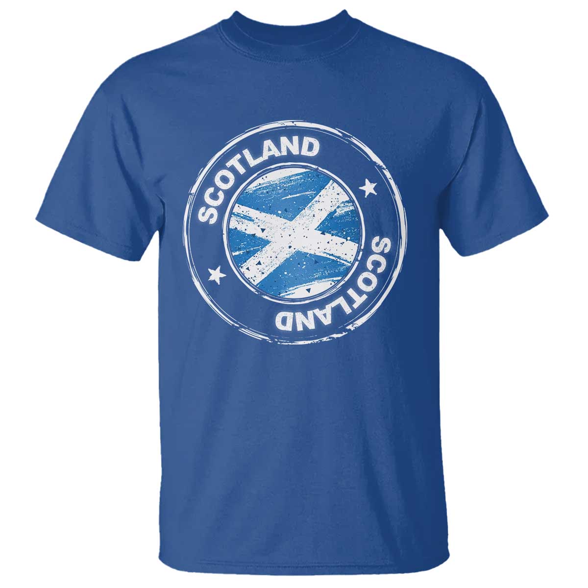 Scotland Flag Scottish Pride T Shirt TS09 Royal Blue Print Your Wear