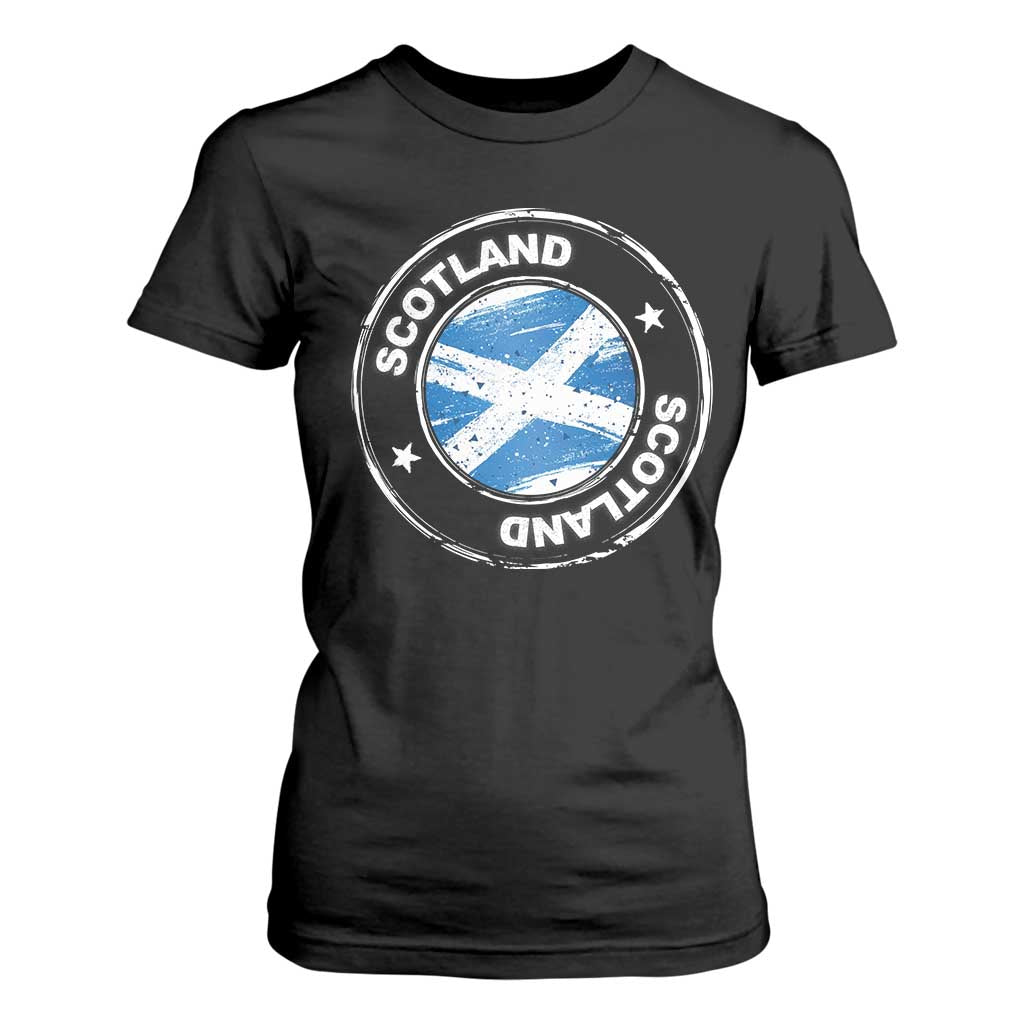 Scotland Flag Scottish Pride T Shirt For Women TS09 Black Print Your Wear