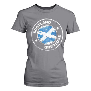 Scotland Flag Scottish Pride T Shirt For Women TS09 Charcoal Print Your Wear