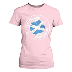 Scotland Flag Scottish Pride T Shirt For Women TS09 Light Pink Print Your Wear
