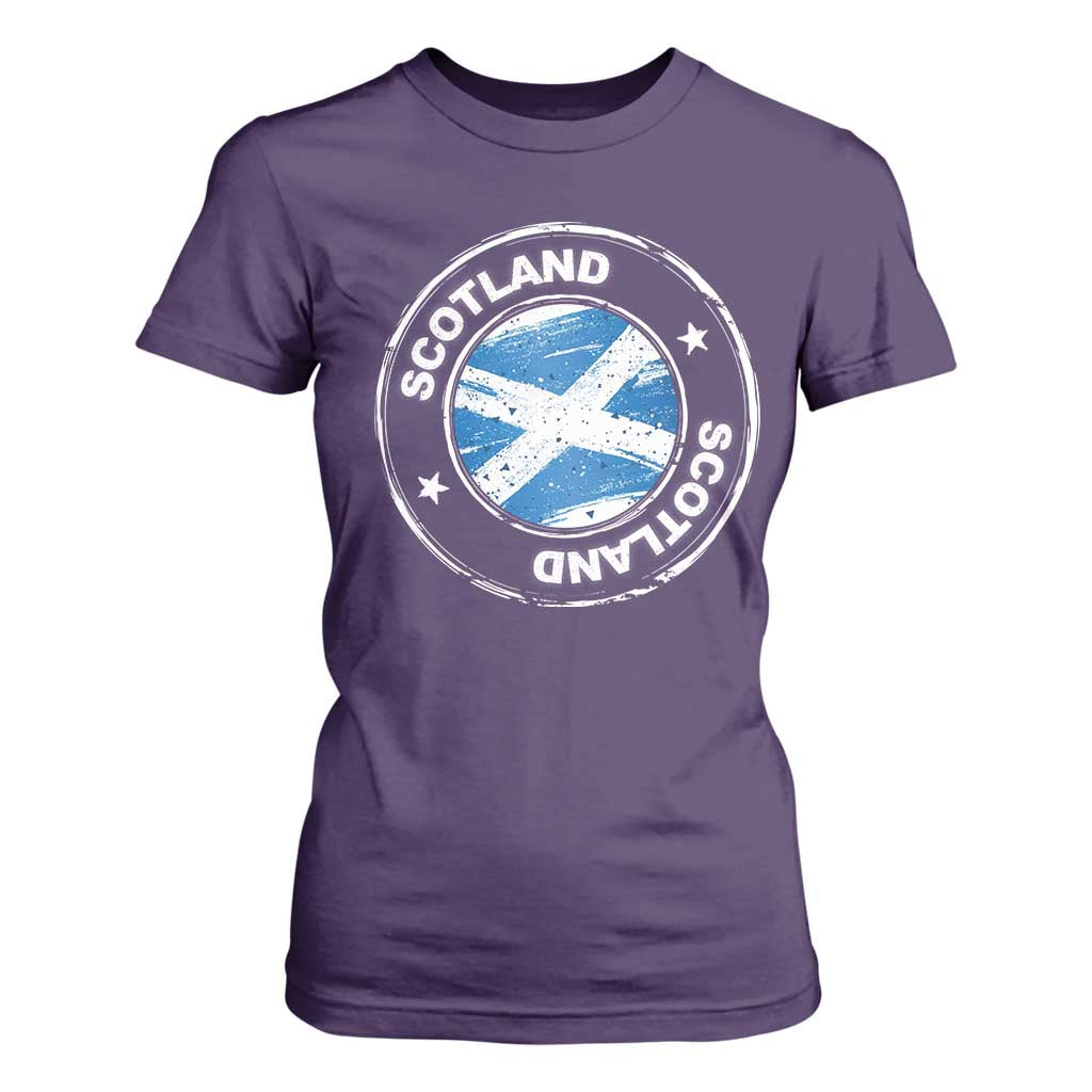 Scotland Flag Scottish Pride T Shirt For Women TS09 Purple Print Your Wear
