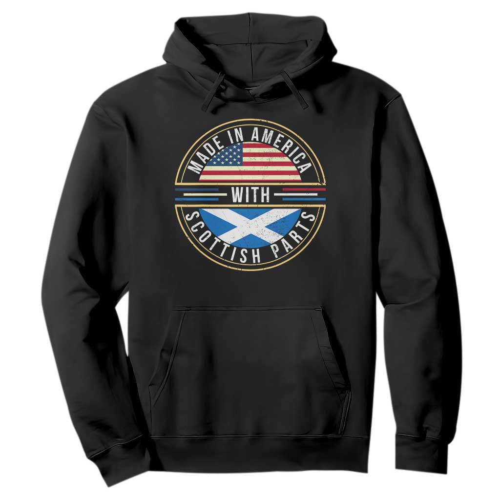 Scottish American Hoodie Made In America With Scottish Parts Scotland TS09 Black Print Your Wear