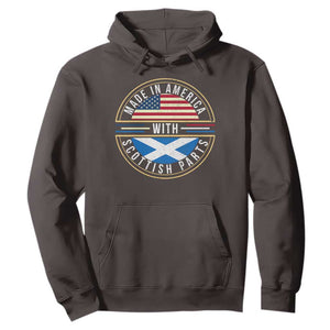 Scottish American Hoodie Made In America With Scottish Parts Scotland TS09 Dark Chocolate Print Your Wear