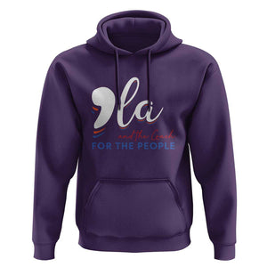 Harris Walz 2024 Hoodie Comma La Kamala And The Coach For The People TS09 Purple Print Your Wear