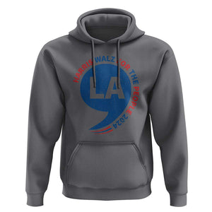 Comma La Kamala Hoodie Harris Walz For The People 2024 TS09 Charcoal Print Your Wear