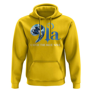 Comma La Harris Hoodie Kamala 2024 Catch The Blue Wave TS09 Daisy Print Your Wear