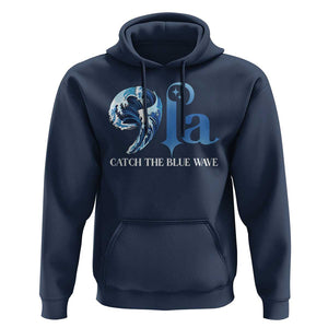 Comma La Harris Hoodie Kamala 2024 Catch The Blue Wave TS09 Navy Print Your Wear